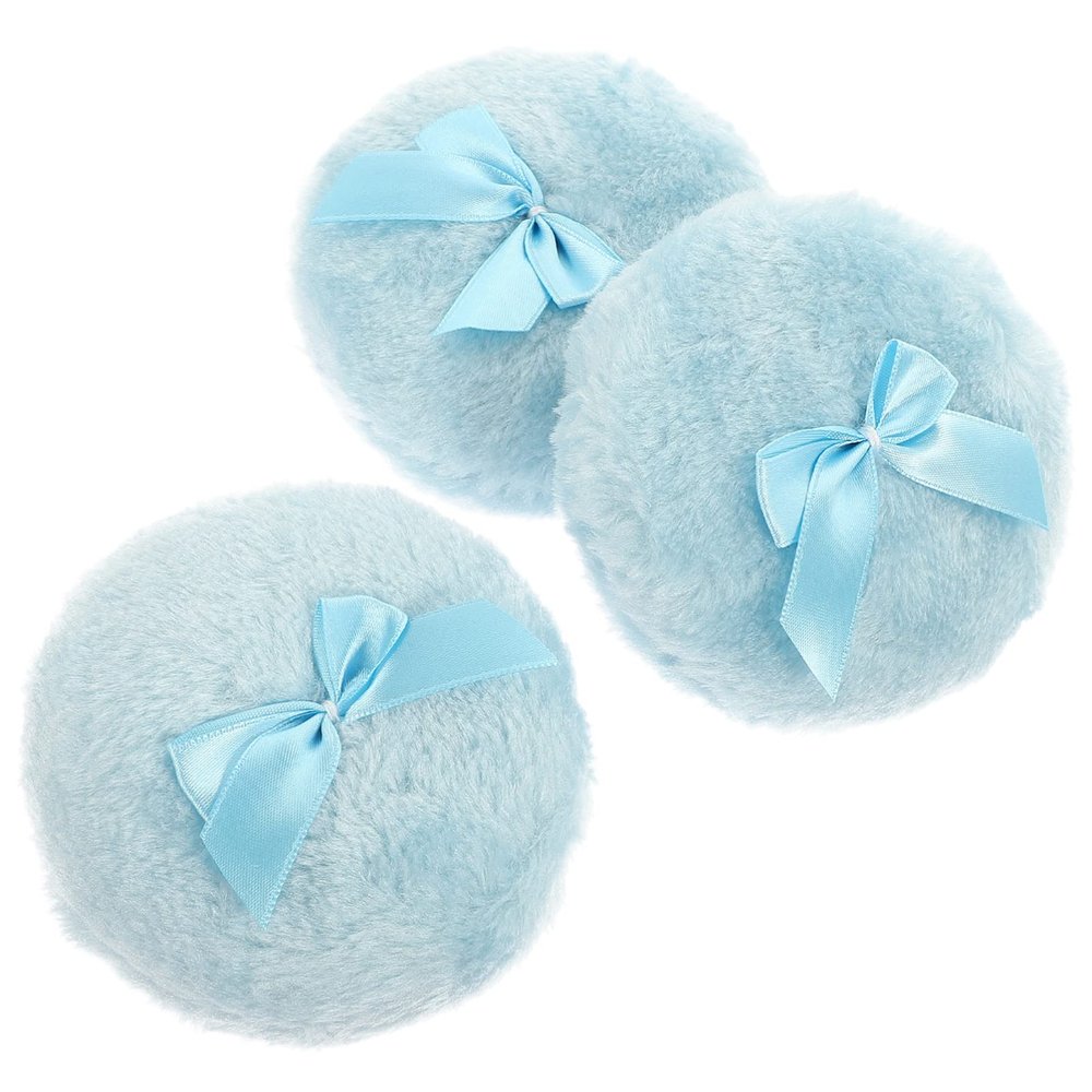 Beavorty 3pcs Compact Powder Puff for Body Washable for Home and Travel Use for Gentle Care
