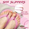 Jecery 18 Pcs Spa Party Supplies for Girls 6 Satin Kimono Robe 6 Spa Headband 6 Disposable Foam Pedicure Slippers (Pink,Size 10) view 4