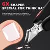 Toe Nail Clipper for Ingrown or Thick Toenails,Toenails Trimmer and Professional Toenail Nipper for Seniors with Stainless Steel Surper Sharp Blades (Soft Handle Nail Clippers for Thick Nails) view 2