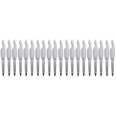 Beaupretty 20pcs Nail Smoother Buffer Block Double Sided Nail Buffer File Folding Portable File for for Manicure
