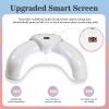 Hohotti LAMP White 8.5x4.5x2.0in Minimalist LED Nail Curing Lamp with 3 Timers, Portable Matte ABS Home Salon UV Gel Polish Dryer view 3