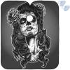 Visesunny Barber Cape - Dead Skull Woman Hair Cutting Salon Apron Anti-Static Water-Resistant Shaving Bib Hairdressing Cape view 1