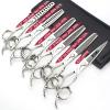 AXEMOORE 6-inch hairdresser special hair scissors flat cut thinning hair scissors haircut suit (3PC-1) view 2