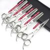 AXEMOORE 6-inch hairdresser special hair scissors flat cut thinning hair scissors haircut suit (3PC-1) view 4