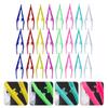 Beaupretty 24pcs Plastic Tweezers for Makeup Lightweight Fine Pointed Tips Eco-friendly Eyelash Application Tools Colors for Personal and Professional Use view 2