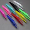 Beaupretty 24pcs Plastic Tweezers for Makeup Lightweight Fine Pointed Tips Eco-friendly Eyelash Application Tools Colors for Personal and Professional Use view 3