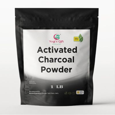 Activated Charcoal Powder 1 LB | Grounded Activated Charcoal Powder for Facial Scrub, Skin & Soap Making | Coconut Shells Based | By Yogi's Gift