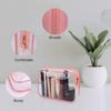 Wedama TSA Approved Toiletry Bag, Cosmetic Bags 3 Pack with Zipper Carry on Airline Airport Travel Accessories, PVC Makeup Bags for Travel, Quart Size Travel Bags for Men and Women-Pink view 4