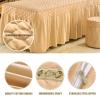 QQXX Beauty Salon Massage Table Sheet Sets, SPA Beauty Bed Cover with Face Breath and Side Pocket,Solid Color Massage Salon Bed Bedspread Massage Table Skirt Bed Cover,B,31x75inch view 3