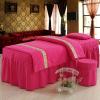 QQXX Beauty Salon Massage Table Sheet Sets, SPA Beauty Bed Cover with Face Breath and Side Pocket,Solid Color Massage Salon Bed Bedspread Massage Table Skirt Bed Cover,E,31x75inch view 1