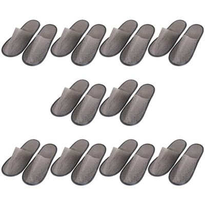 GLEAVI 10pairs Unisex Disposable Hotel Slippers Bulk Breathable Non-woven Spa Footwear Lightweight Travel Slippers - Design for Guests and Home Use