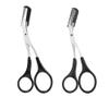ericotry 2PCS Eyebrow Trimmer Scissor with Comb and Non Slip Finger Grips Eyelash Shaping Cut Comb Scissors Eyebrow Grooming Tool for Men and Women view 1