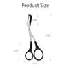 ericotry 2PCS Eyebrow Trimmer Scissor with Comb and Non Slip Finger Grips Eyelash Shaping Cut Comb Scissors Eyebrow Grooming Tool for Men and Women view 2