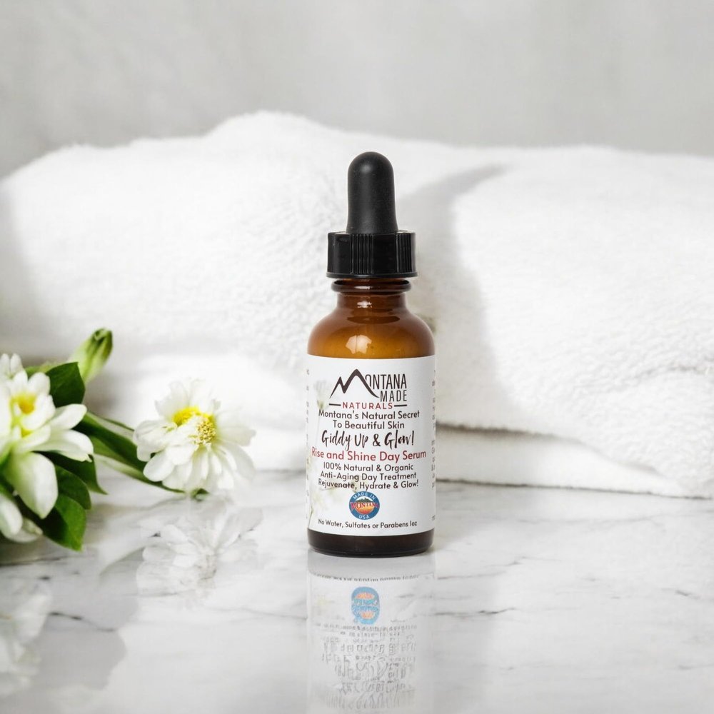 Rise and Shine Day Serum designed for Mature skin, All natural Anti-aging serum for a youthful look 2oz