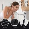 Macarrie 36 Pcs Makeup Washcloths Remover Towels Face Wash Cloths Black Soft Quick Dry Microfiber Make Up Towels for Face Facial Rag for Women Skin Care(Black) view 3