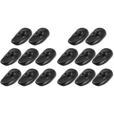 LALAFINA 16pcs Ear Salon Covers Earmuff Protector, Professional Protectors Earmuff, Reusable Silicone Kit Hairdressing Bathing Earflap for Prtotection Shower Earmuffs Black Shield Hair