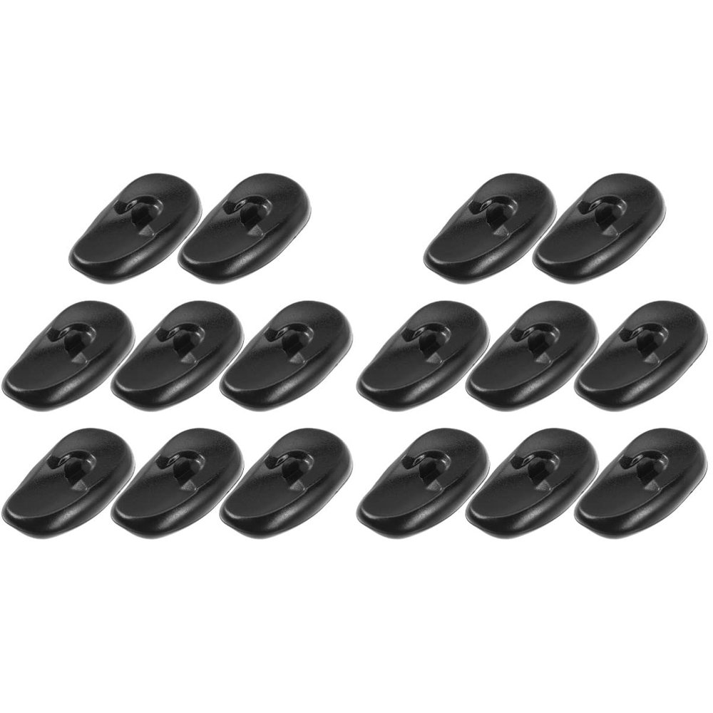 LALAFINA 16pcs Ear Salon Covers Earmuff Protector, Professional Protectors Earmuff, Reusable Silicone Kit Hairdressing Bathing Earflap for Prtotection Shower Earmuffs Black Shield Hair