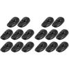 LALAFINA 16pcs Ear Salon Covers Earmuff Protector, Professional Protectors Earmuff, Reusable Silicone Kit Hairdressing Bathing Earflap for Prtotection Shower Earmuffs Black Shield Hair view 1