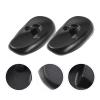 LALAFINA 16pcs Ear Salon Covers Earmuff Protector, Professional Protectors Earmuff, Reusable Silicone Kit Hairdressing Bathing Earflap for Prtotection Shower Earmuffs Black Shield Hair view 3