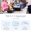 PACKISM Clear Makeup Bags - 2 Pack TSA Approved Toiletry Bags in 2 Size Clear Travels Bags for Toiletries, Cosmetic Bags Airport Carry on Compliant Bag, Light Purple view 2