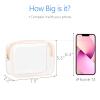 PACKISM TSA Approved Toiletry Bag 3 Medium - Upgrade Color-Edged Clear Makeup Bag, Clear Toiletry Bag For Traveling Fits Various Storage Needs, Pink view 3