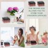 Macarrie 4 Pieces Lipstick Holder Organizer 24 Slot Acrylic Lipstick Makeup Organizer Case Display Stand Storage Box for Lipsticks Lipgloss Brushes Cosmetics view 3
