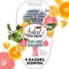 BIC Soleil 4 Escape Scented Women's Disposable Razors, 4 Blades, Comfortable Shave, Citrus Scented Handle Shaving Razors for Women, 4 Count view 1