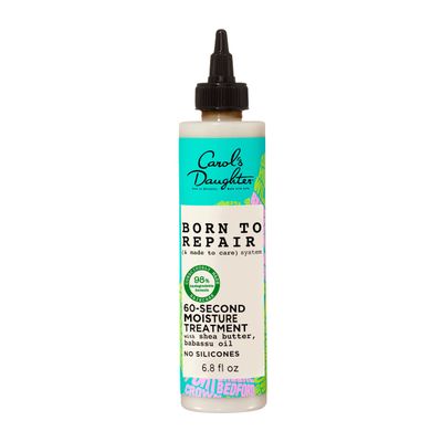 Carol's Daughter Born To Repair 60-Second Moisture Hair Treatment, Hydrating, Detangling Hair Care for Curls with Shea Butter, 6.8 Fl Oz