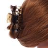 Large Animal Print Shiny Acrylic Hair Claw/Clamp (Gold/Black) - 8.5cm Long view 3