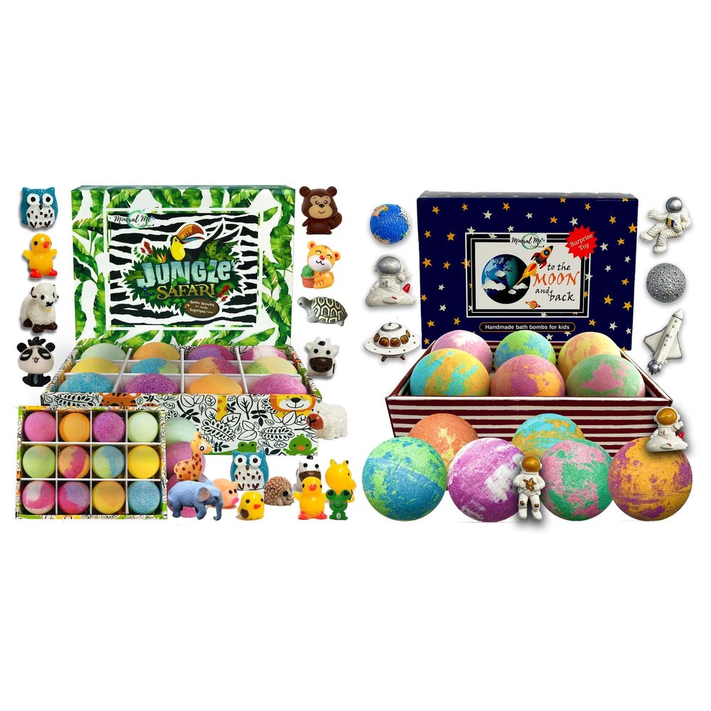 Bath Bombs for Kids with Surprise Toys Inside - Family Pack