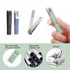 Nail Clippers Set,Large Toenail Clippers for Thick Nails,15mm Sharp Curved Blade Clippers Cutter,Finger Nail Clippers for Men Adults,Women,Seniors(4Pcs,Black,Silver,Green,Blue) view 3