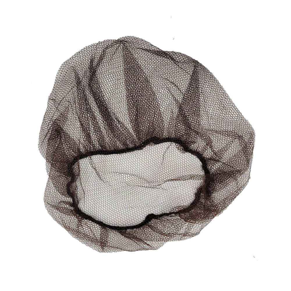 SAFEKO Disposable Honeycomb Nylon Hair Nets | Breathable | 1,000 Count [BROWN | 21]
