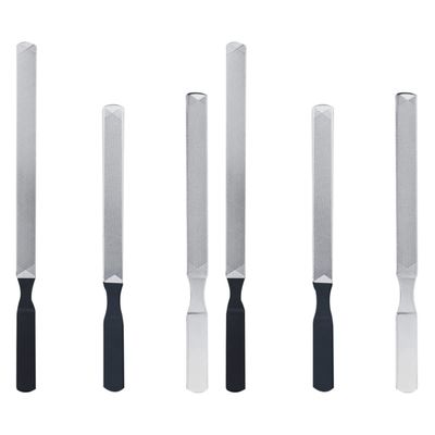 minkissy 6pcs Nail Art Tools Stainless Steel Nail Files Manicure Accessories for Home Salon