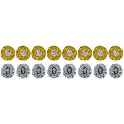 LALAFINA 16pcs Hair Styling Caps Deep Conditioning Heat Cap Tin Foil Reusable for Coloring Perming