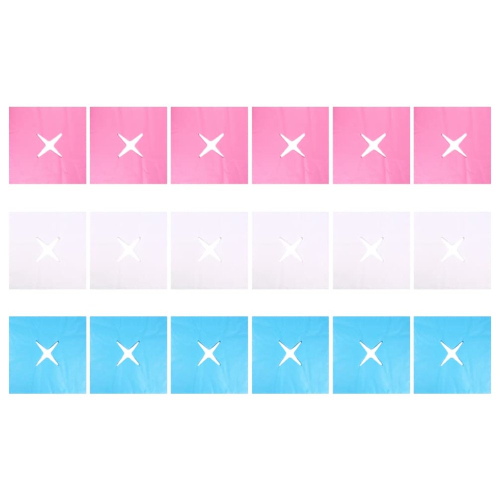 Beavorty 300pcs Disposable Massage Headrest Pads Non-woven Facial Cover Design for Comfortable Breathing for Spas Salons and Home Use