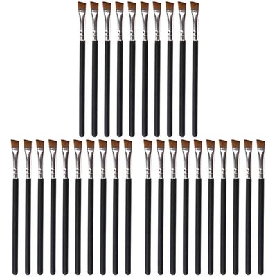 FRCOLOR 30pcs Mini Makeup Brushes Eyebrow Brush Portable Cosmetic Supplies for Home and Salon