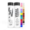 Celeb Luxury Viral Pastel Graphite Duo, Color Depositing Colorwash Shampoo & Conditioner with Bondfix Bond Rebuilder, Semi Permanent Hair Colour Glaze, Maintains and Refreshes Metallic Silver Color view 1