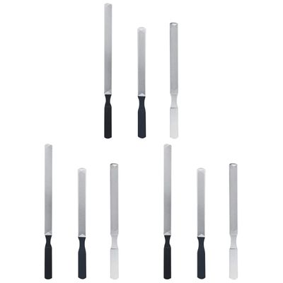 minkissy 9pcs Nail Files Manicure Tools Nail Art Tool Files Stainless Steel Tech