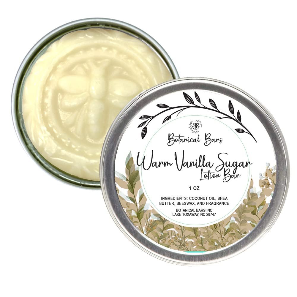 Botanical Bars Warm Vanilla Sugar Lotion Bar Lotion Bars - 1oz Lotion Bar - Solid Lotion - Warm Vanilla Sugar