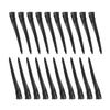 20 Pcs 3.5 Inches Duck Bill Hair Clips Black Metal Alligator Curl Clips with Holes Styling Clips for Salon Hair Extensions view 1