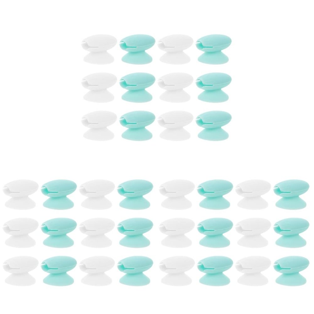 minkissy 36pcs Lip Brush Covers Silicone Overnight Lip Mask Applicator Reusable