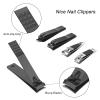 Cater Manicure Nail Clippers Kit - 31Pc Stainless Steel Nail Grooming Set with Luxurious Travel Case (Red) view 2