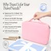 Pink Hanging Toiletry Bag for Women, Large Hanging Toiletry Bags for Traveling Women, Hanging Travel Toiletry Bag Women's Makeup Organizer for Cosmetics, Cute Large Toiletry Bags for Women Bathroom view 2