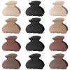 12 Pack Small Hair Claw Clips for Women Thin Fine Short Hair, 1.5 Inch Lolalet Cute Medium Size Jaw Clips Acrylic No Slip Hair Clamps Mini Banana Clips for Girls Kids -Style C view 1