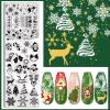 Biutee Nail Stamping Plates Set 10 pcs Nail Art Stamper Scraper Nail Stamp Plates Kit Nail Art Plate Template Lace Flower Butterfly Star Rose Design Nail Art Accessories view 4