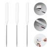 minkissy 9pcs Stainless Steel Makeup Mixing Spatula Professional Cosmetic Stirring Rods for Foundation Blush Eye Shadow Nail Polish Application Easy to Clean Mixing Tools for Beauty Salons view 4