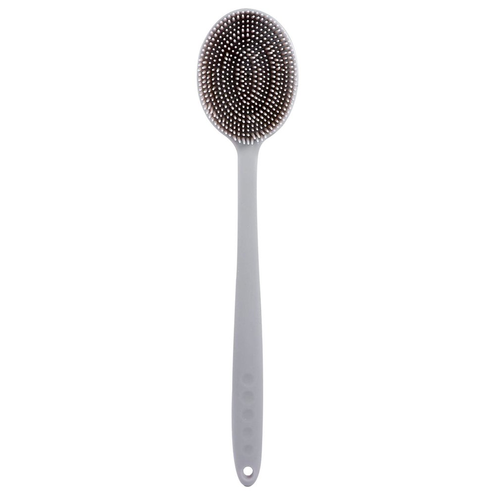 COHEALI 1pc Silicone Bath Brush Handle Exfoliating Shower Scrubber for Back Cleaning Lightweight and for Travel and Everyday Use