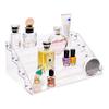 Kingtaily Widen 4 Tiers Stand Shelf Holder Clear Acrylic Rack for Nail Polish Organizer Essential Oil Storage Sunglasses Makeup view 1