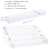 Kingtaily Widen 4 Tiers Stand Shelf Holder Clear Acrylic Rack for Nail Polish Organizer Essential Oil Storage Sunglasses Makeup view 3