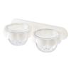 BLYWO GUIPAIHAI Beauty's Makeup Sponge Holder Cosmetic Puff Storage Shelf Bathroom Wall Mounted Drying Rack (Color : White) view 1